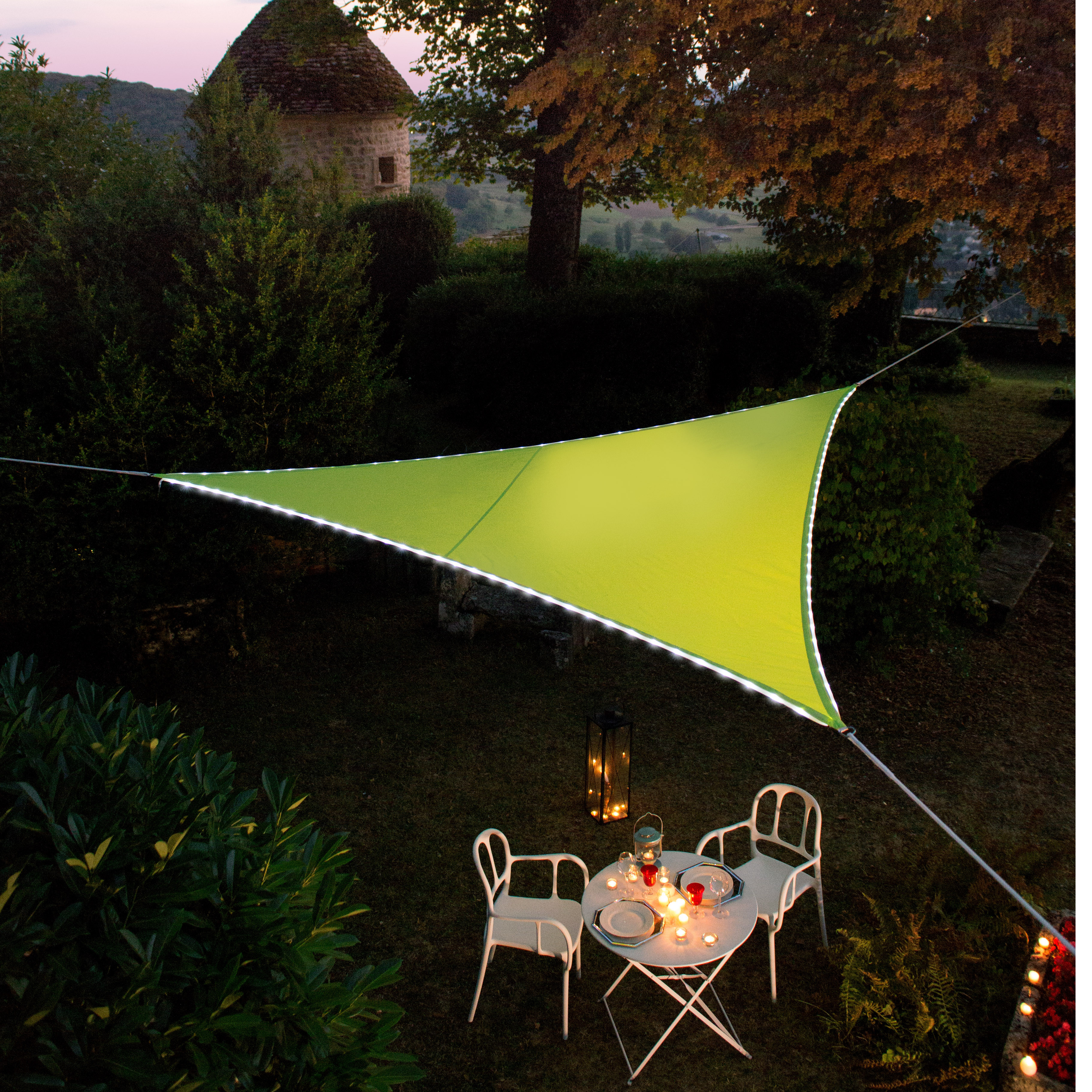 Voile d'ombrage Leds 2